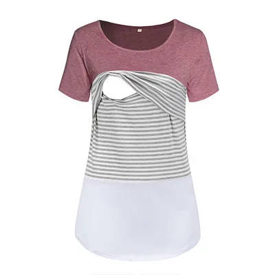 Liu& Qu/женская одежда для беременных; топы для кормящих грудью с короткими рукавами; футболка; мягкая одежда для беременных; ropa mujer - Цвет: pic