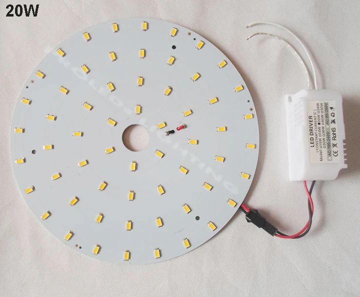 2 года гарантии круглый поверхностного монтажа 20 Вт, 30 Вт, 40 Вт, светодиодный круглой трубе светодиодный панель PCB диск светодиодный теплый белый холодный белый 220V 230V 240V