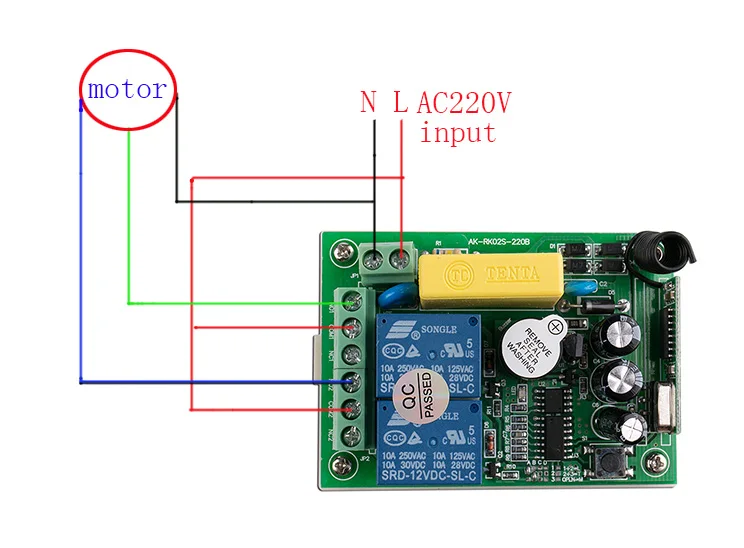 AC 220V 2 CH Channel 2CH мини Беспроводной RF пульт дистанционного управления светильник 10A релейный выход радиоприемник Модуль+ передатчик