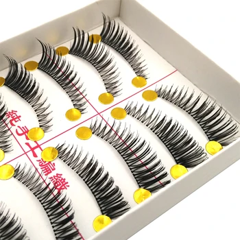 

10 Pairs Thick False Eyelashes Beauty Makeup Tail Winged Fake Eye Lashes Extensions Maquiagem Faux Cils Fake Eyelashes #TW156