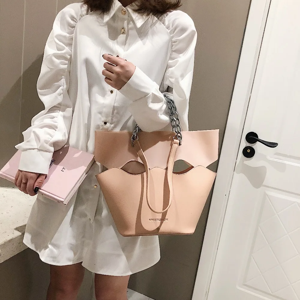 

2019 fashion hollow handbag female models Hobo bag ladies casual handbag ladies leather shoulder bag ladies handbag ladies