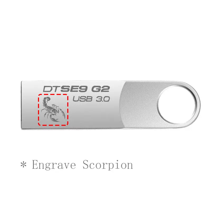 ФлешкаKingston USB Flash Drive 16 ГБ USB 3.1 Pendrive Водонепроницаемый металлический Memoria мини Придерживайтесь diy craft company logo U Диск 16 ГБ pen drive флешка 16 гб - Цвет: E9-G2-Scropion