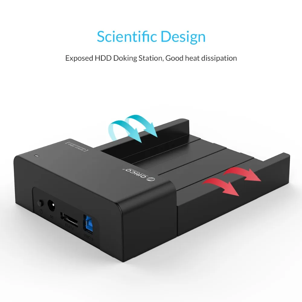Док станция ORICO USB 3 0 и eSATA для жестких дисков 2 5 дюйма SATA черная (6518SUS3 V2)|drive docking|hard