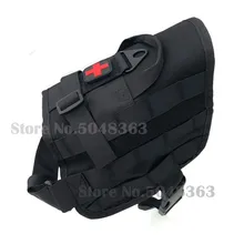 Military Tactical Service Dog Training Vest Molle Compact Vest Harness Dog Clothes Load Bearing Harness SWAT Dog Jacket
