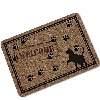 

Welcome Funny Doormat wipe your paws for Indoor Outdoor Rubber mat rugs Carpet Rugs Toilet Tapete felpudos puerta de entra