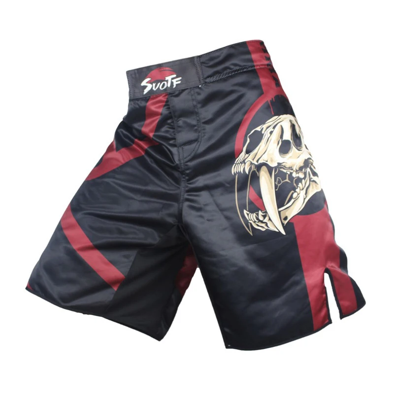 Новинка Муай Тай шорты боксерские ММА боевые шорты для кикбоксинга тигр боксерские шорты SUOTF технические ММА спортивные шорты - Цвет: SUO21