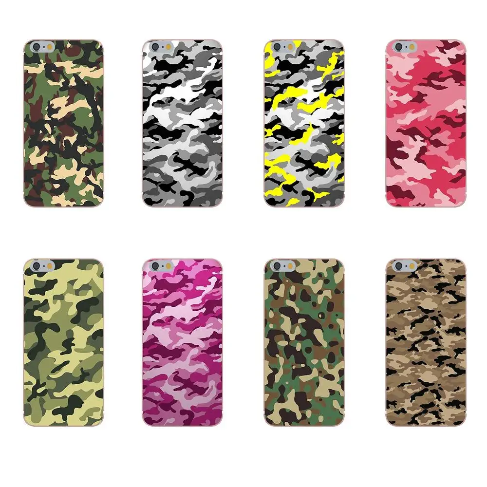 

Kmuysl Soft TPU Covers Cases Camouflage Pattern Camo Military Army For Apple iPhone 4 4S 5 5C 5S SE 6 6S 7 8 Plus X
