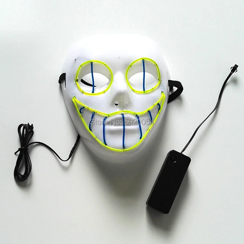 GZYUCHAO EL EVA Marshmello DJ EL Wire полный косплей с маской для лица шлем светодиодный маска для танцев DJ клуб бар, ночной клуб