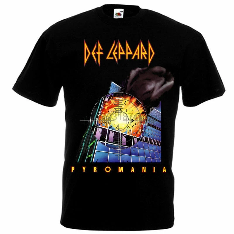 Def Leppard pyaria футболка черный плакат все размеры S... 5XL | Мужская одежда