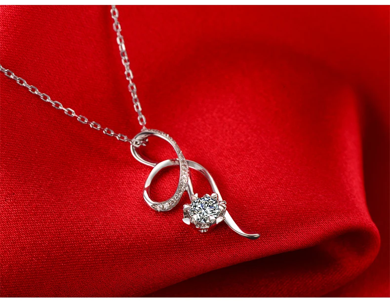 0.28ct/Центральный камень+ 0.12ct/боковой камень Ручной работы 18K золото натуральный бриллиант кулон ожерелье для женщин Свадьба- DHL