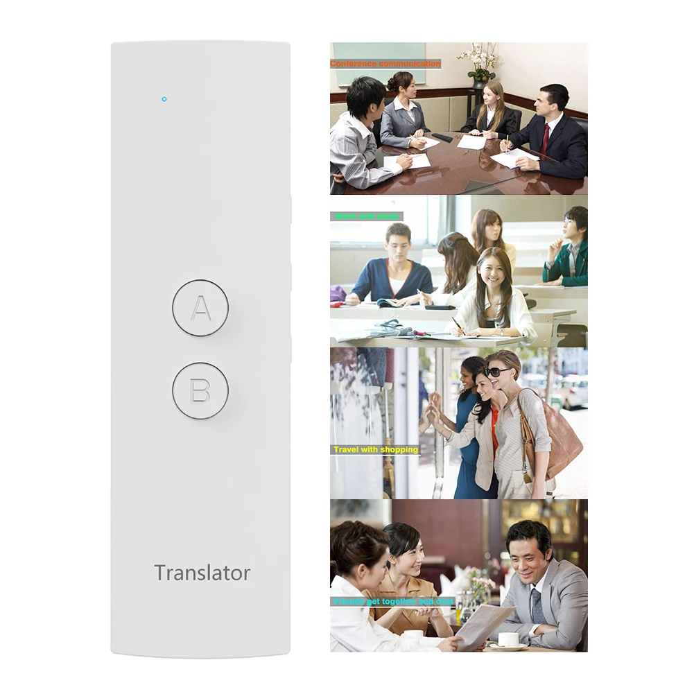 

Portable Handheld Learning Accurate Bluetooth Multi-language Real Time Fast Travel Voice Translator Business Simultaneous