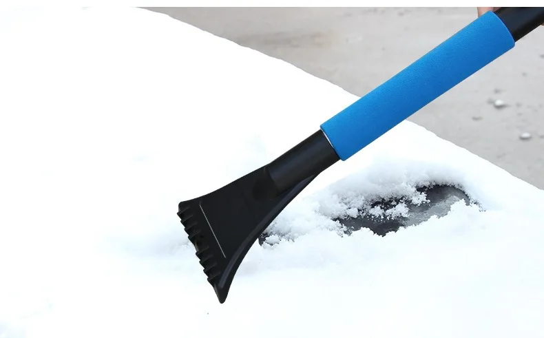 Продукты для легковых автомобилей выдвижной держатель для защиты от обледенения нержавеющая стальная лопата для уборки снега с ЕВА хлопок Ручка Стекло для защиты от обледенения