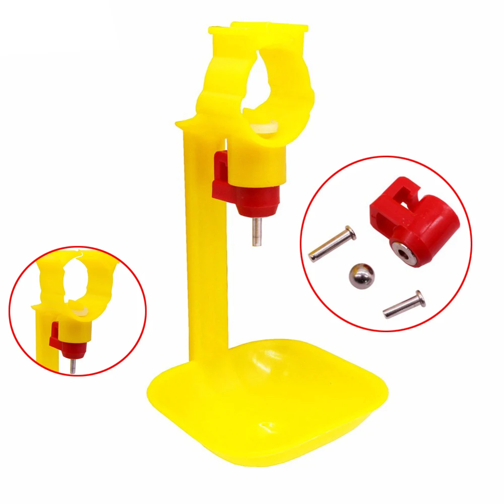 

5 pcs Automatic Chicken Nipple Drinker Automatic Watering Farm Chicken The Best Drinker PVC Pipe Diameter 25mm