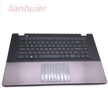 Новая подставка для рук для DELL для VOSTRO 5560 V5560 P/N: RGYVG американская клавиатура верхняя крышка с тачпадом без отпечатков пальцев Черный