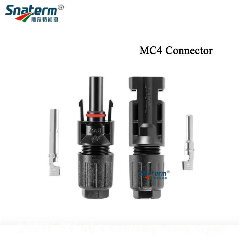 

MC4 Connector Solar Connector 1 Pair PV Solar Panel Connectors Male & Female IP67 TUV 1000Vdc for Solar Cable 2.5mm2 4mm2 6mm2