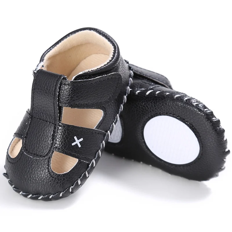 Г. Лидер продаж, летняя модная дышащая Нескользящая однотонная обувь из искусственной кожи для маленьких мальчиков 0-18 месяцев M2