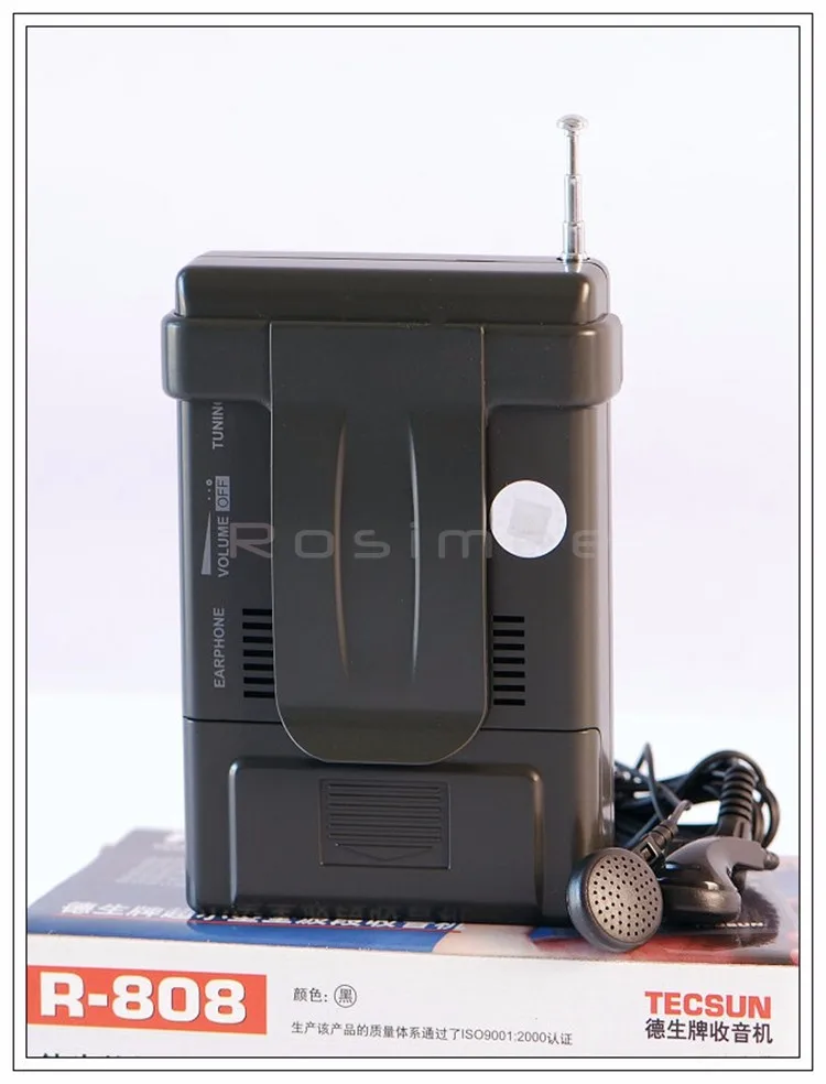 Мини TECSUN R-808 радио FM/MW/SW радио многополосный приемник+ наушники Y4141A R808 цифровой приемник Прямая поставка