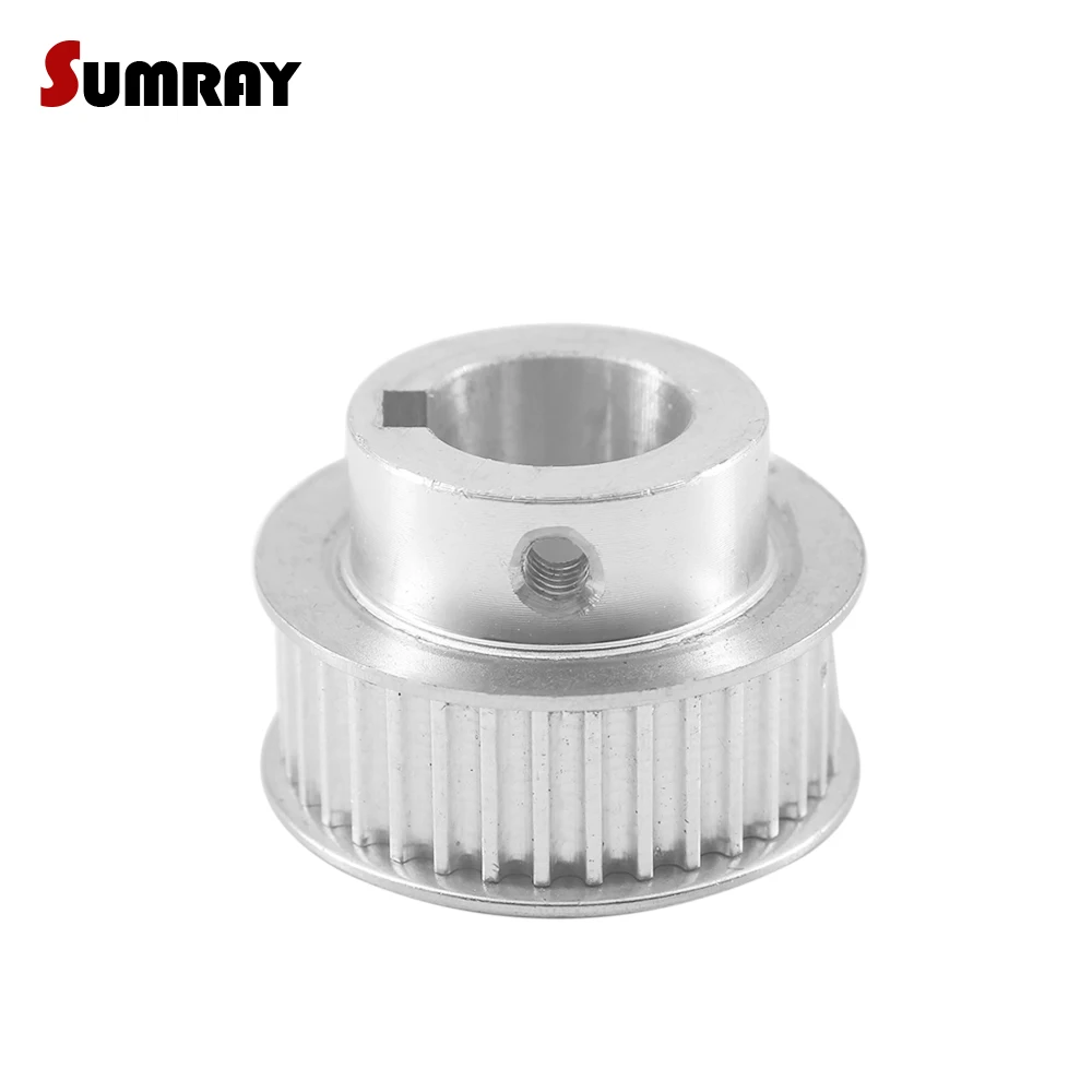 SUMRAY 3M 30T Keyway Timing Pulley 8/10/12mm bore keyway diameter 3/4mm