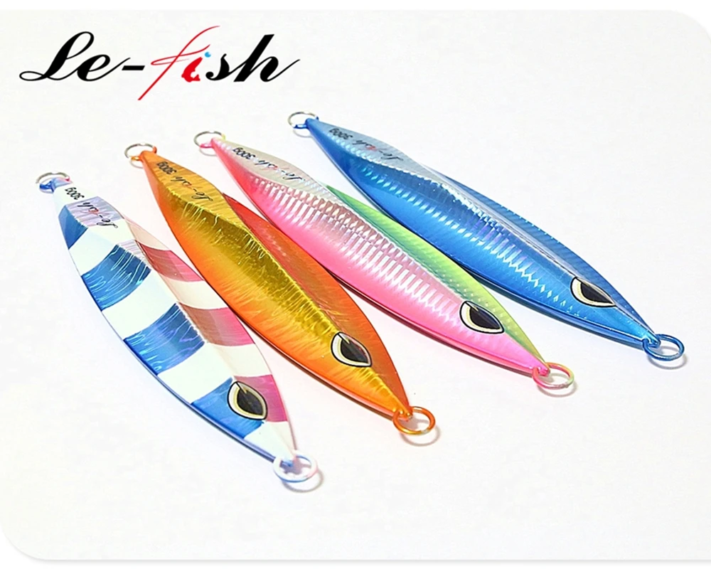 Le-Fish 300g High Quality lure Slow Jigging Lure Lead jig Luminous Sea Fishing | Спорт и развлечения