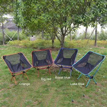

4 Color Folding Chair Camping Outdoor Fishing Seat Folding Chair Ultra Light Seat Fishing Holiday Picnic Barbecue Outdoor Tools