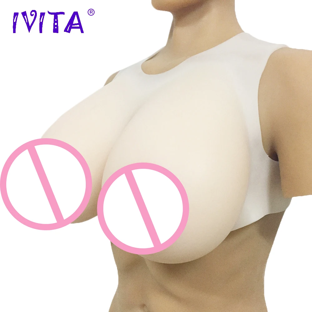 IVITA 5300g Realistic Silicone Breast Forms Fake Boobs For Crossdresser Lifelike Soft False Breasts Drag Queen Shemale IVITA 5300g Realistic Silicone Breast Forms Fake Boobs For Crossdresser Lifelike Soft False Breasts Drag Queen Shemale