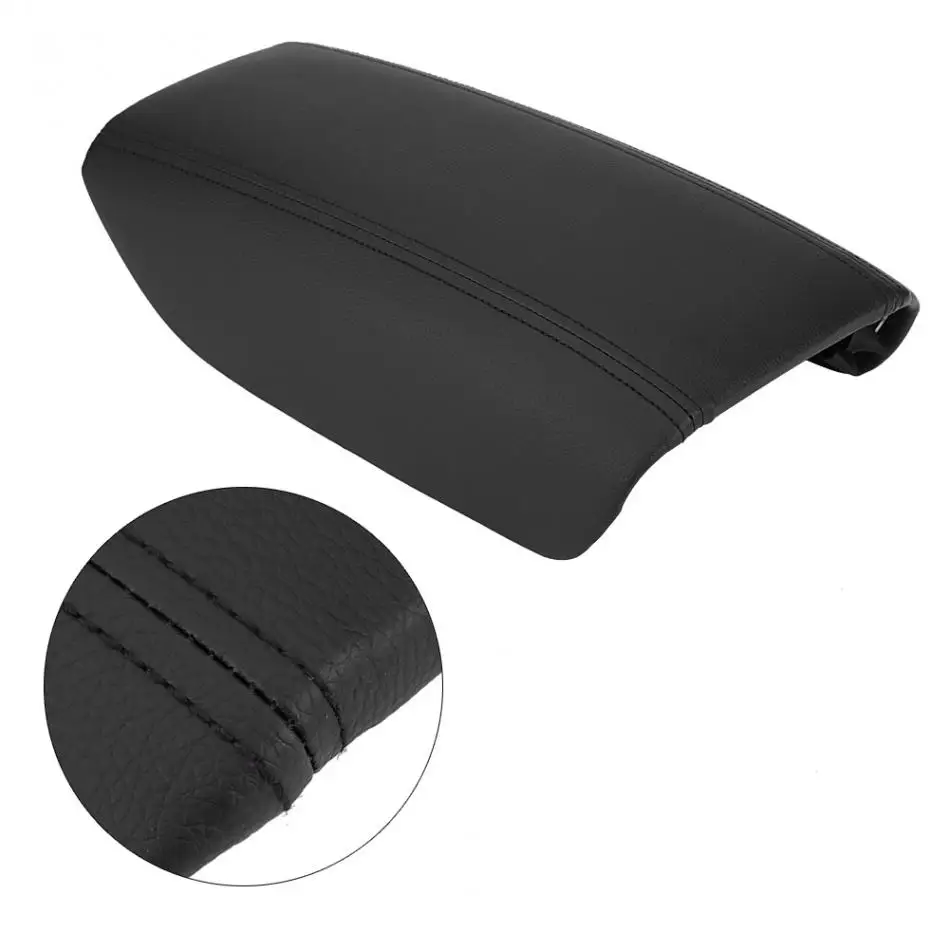 Car Microfiber Leather Armrest Center Console Lid Cover for Volvo S80