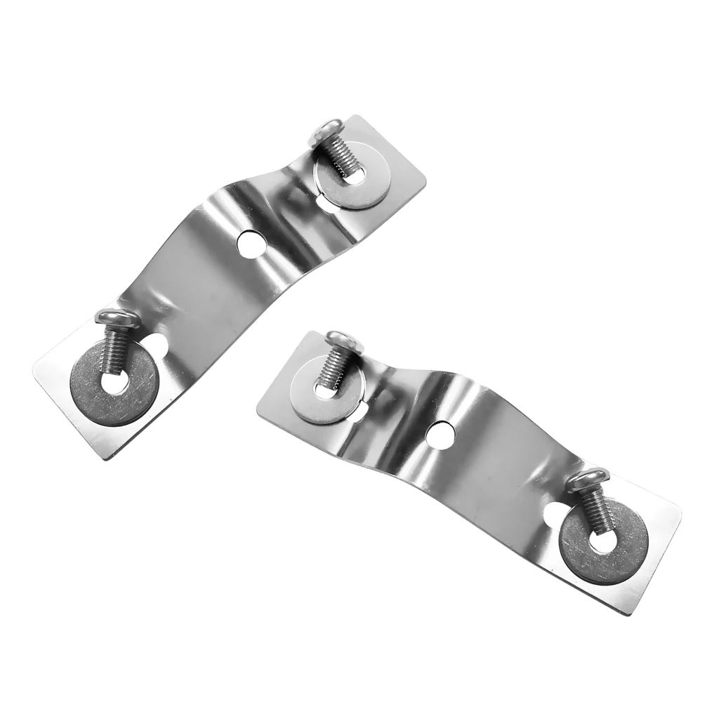 2Pcs Stainless Steel Kayak Trolling Electric Motor Mounting Motor Bracket Mount Hardware 12.5 x 3cm