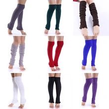 Гетры для женщин; сезон весна-осень; Новинка; теплые вязаные однотонные повседневные свободные гольфы для девочек; Прямая поставка
