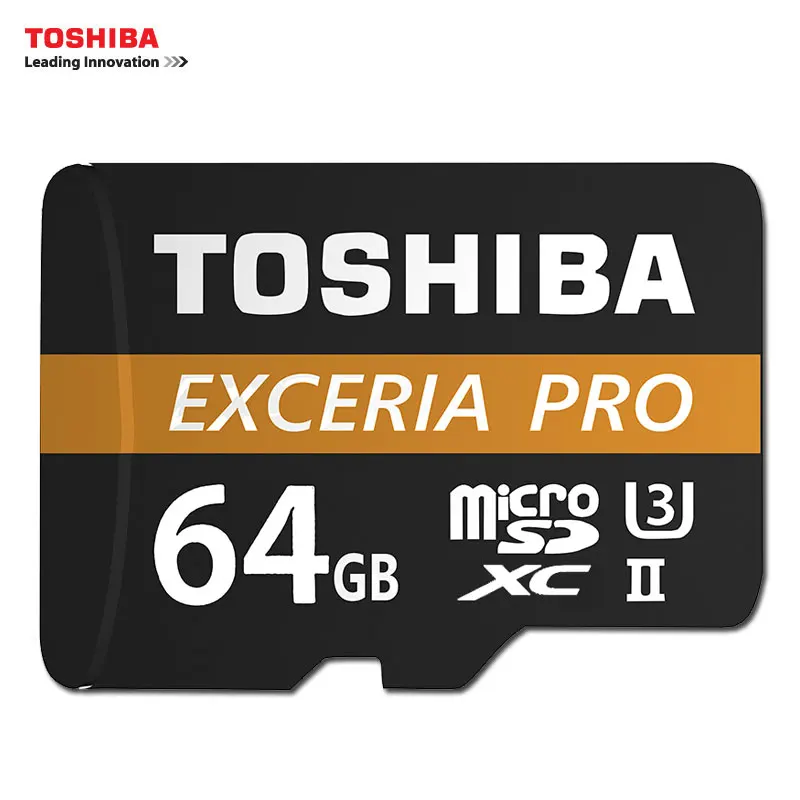 TOSHIBA M501 EXCERIA PRO U3 слот для карт памяти Micro SD 32 Гб SDHC 64 Гб SDXC UHS-II Class10 U3 4K HD Скорость чтения до 270 МБ/с