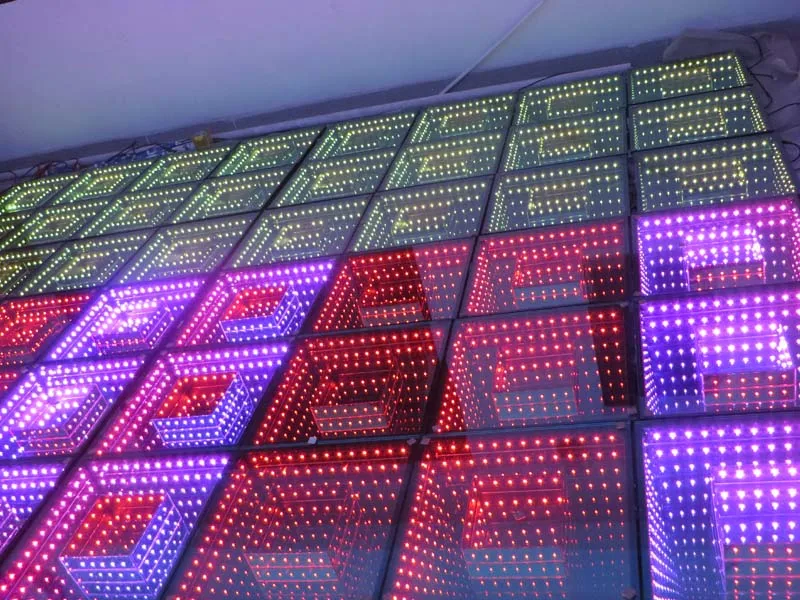 Тиммер туннель 3d магический светодиодный музыкальный танцпол для свадьбы диско ночной клуб