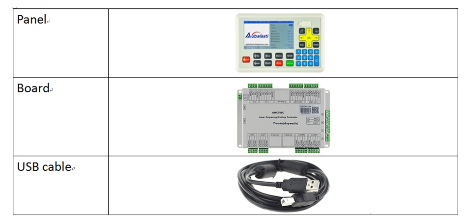 Co2 лазерная система контроля AWC708PLUS 6 оси 4 слушает 1 комплект+ блок питания DC24V 3A 1 шт. применение для co2 стеклянная трубка co2 rf металлическая трубка