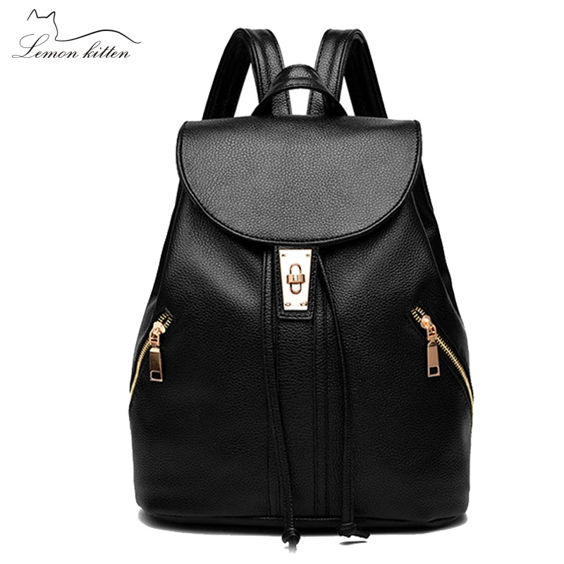 Магазин Lemon Kitten, повседневный рюкзак, новая женская сумка на плечо, рюкзак для женщин, сумка для школы, колледжа рюкзак Mochila Escolar