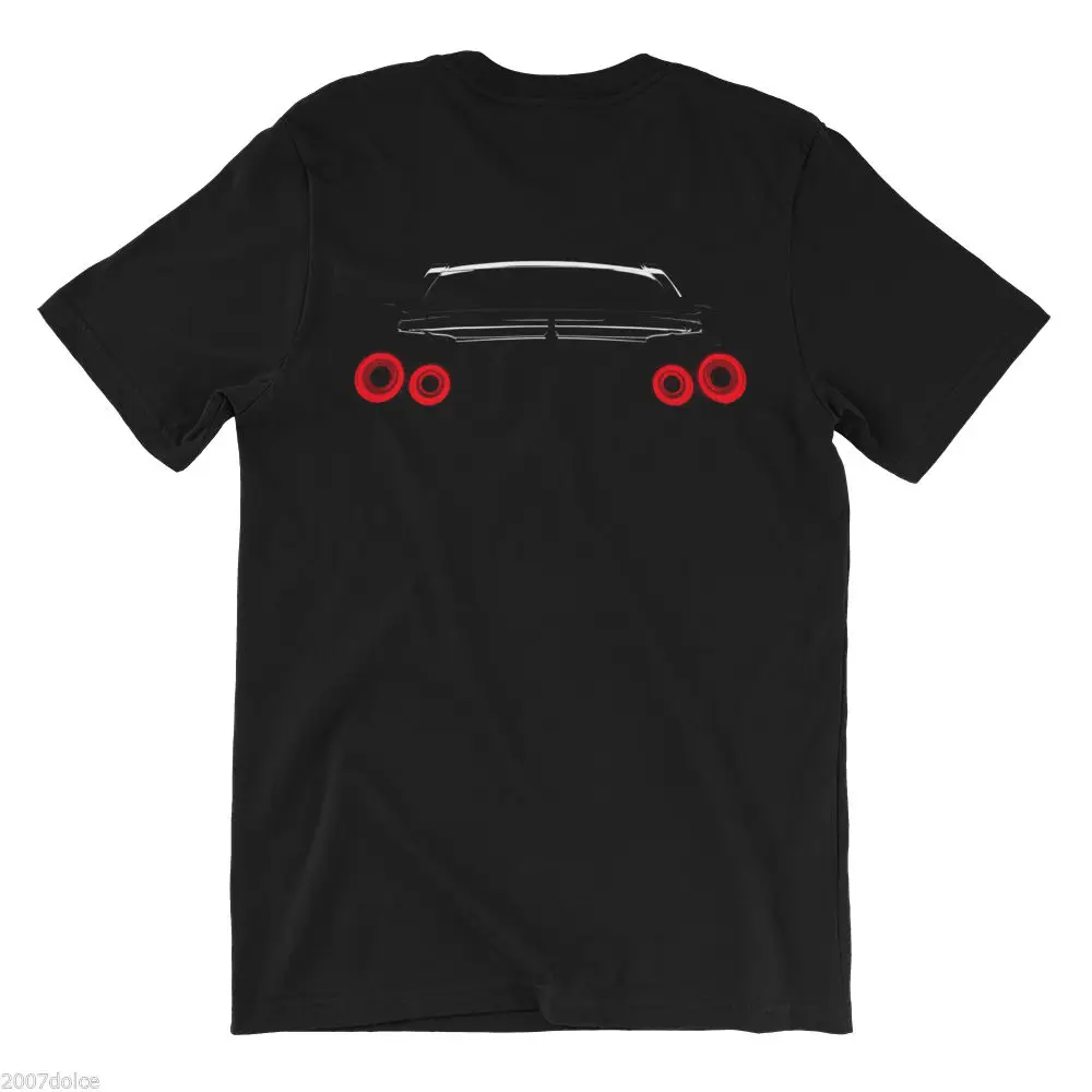 Cena Nowa moda mężczyzna Tee w sprawie bezpieczeństwa sieci i informacji Skyline GTR R35 T Shirt tylne światła JDM na co dzień bawełna t shirt