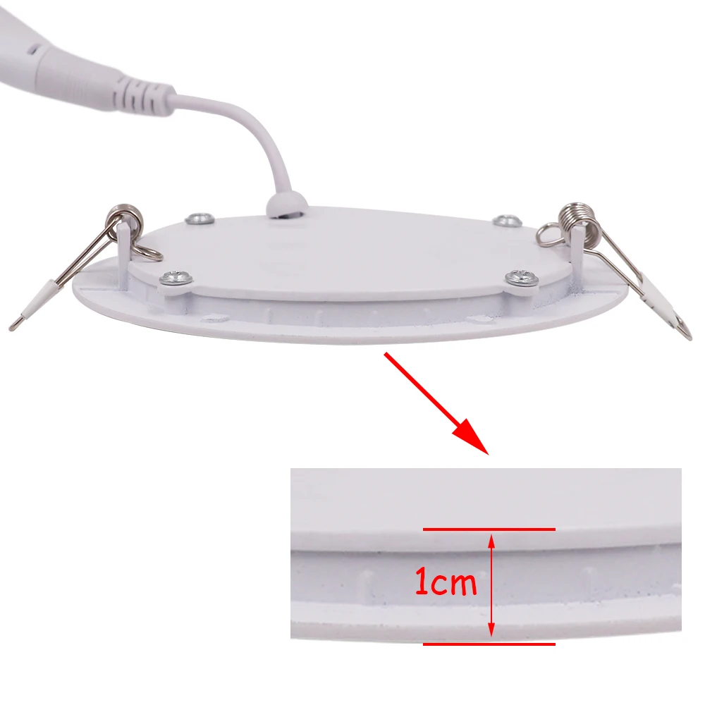 Светодио дный вниз свет Панель теплый белый свет потолок Панель лампы 3 Вт 6 Вт 9 Вт 12 Вт 15 Вт 25 Вт светодио дный освещение для домашнего декора