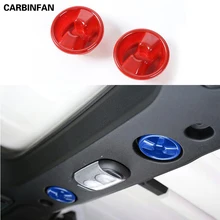 На крышу из abs Верхняя ручка Переключатель отделка покрытие для интерьера 2 шт./компл. наклейка для Jeep Wrangler jk 2007 Up