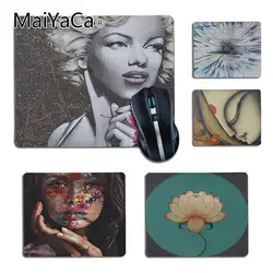 MaiYaCa леди цветы art малые игровые коврики Размеры 25x29 см 18x22 см резиновые для мышей