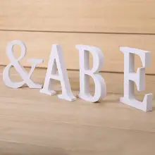 Креативные деревянные фигурки с буквами миниатюры деревянные буквы алфавит слово Свадебный инструмент для украшения свадебной вечеринки#0608