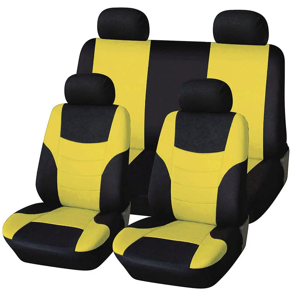 9 шт. универсальные классические чехлы для сидений автомобиля, Защитные чехлы для сидений автомобиля, набор изысканных удобных чехлов для сидений автомобиля
