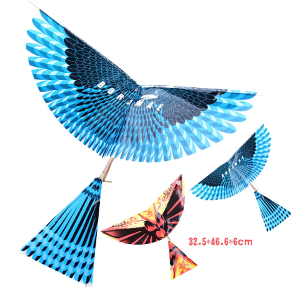 

New Assembly Gift DIY Rubber Band Power Bionic Air Plane Ornithopter Birds Models Science Kite Toys for Children Adults