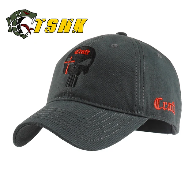 TSNK Cotton Baseball Cap branded women men Tactical army caps Seals Punisher American Sniper baseball hat