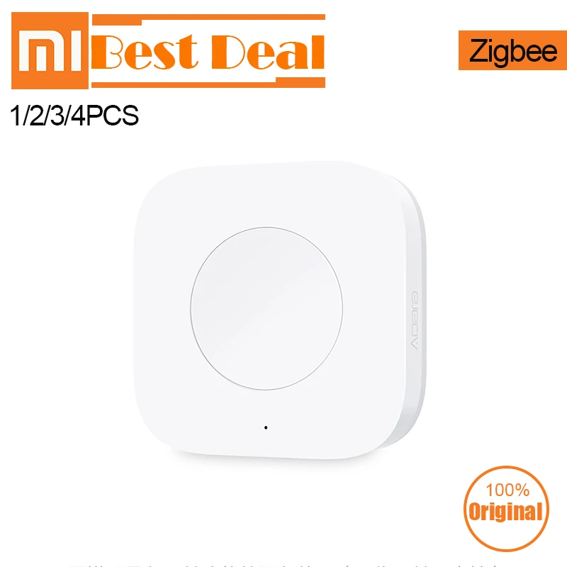 

Xiaomi Aqara Smart Wireless Switch Mobile Phone Remote Control Zigbee Intelligent Wifi Button MiFor Mi Home Mijia App Gateway 2