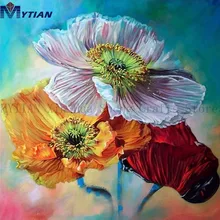MYTIAN 5D DIY Алмазная картина фото на заказ Алмазная вышивка цветок ручной работы вышивка крестиком Мозаика картина украшение дома подарок