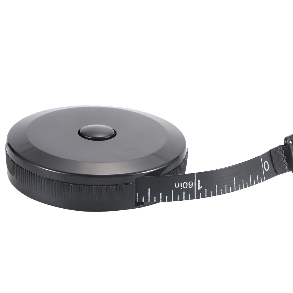 Black Automatic 1.5m Button Click Retractable Sewing Tools Mini Measure Tape