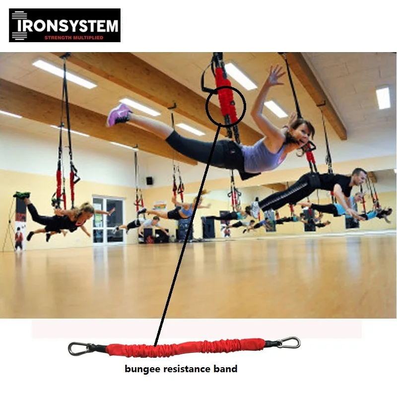 Bungee resistance band of Pilates Suspension Elastic Sling Practice Pull Rope Bungee Workout