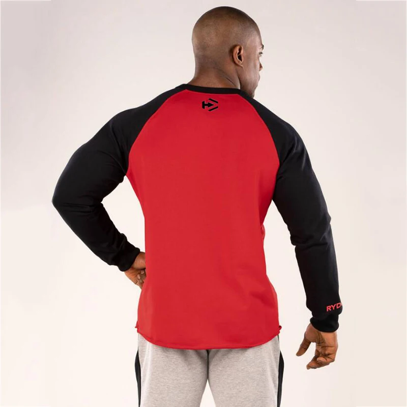 Sport Shirt Men Long Sleeve Running Gym Joggers t shirt (6)