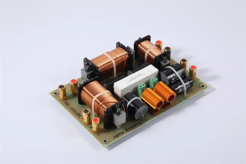 GHXAMP 2 Way Crossover 1500W Treble+ Dual Woofer Speaker Crossover