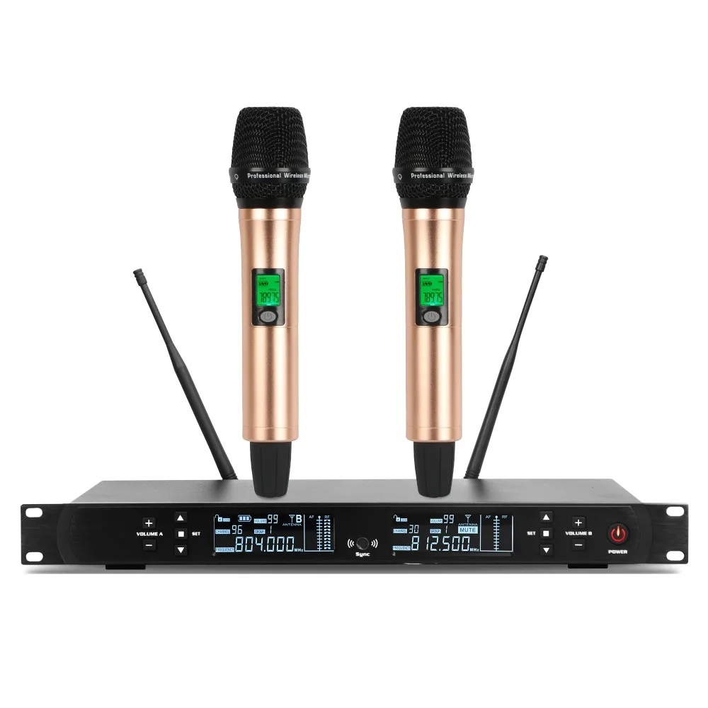 Беспроводная система UHF 200 каналов идеально подходит для певицы функция воя