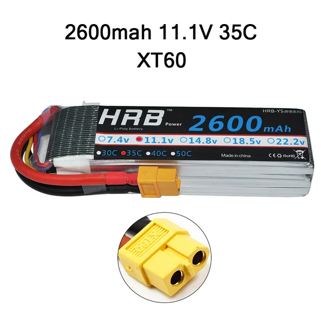 HRB 3S 11.1V 2600mAh 35C Lipo HRB 3S 11.1V 2600mAh 35C Lipo