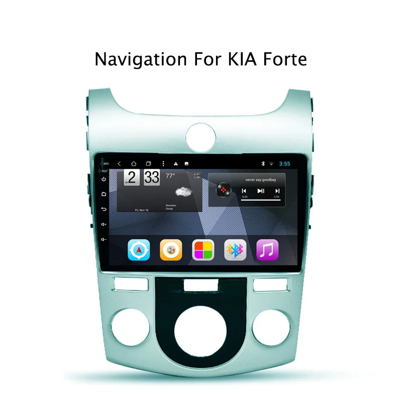 NaviTopia Octa Core Android 8.1 Car DVD GPS For Kia Forte 2009-2017 Radio Stereo with Bluetooth Wifi Mirror Link | Автомобили и