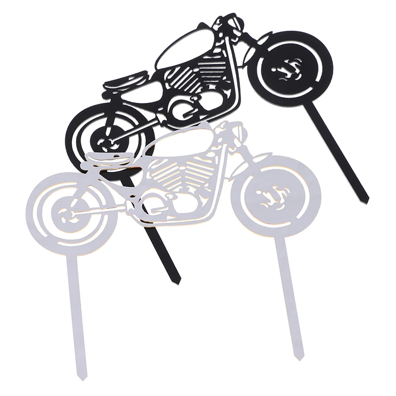 

Refinement cake decoration Wedding Cake Inserted Card Party Refinement cake decoration Cake WordPad(Motorcycle couple)